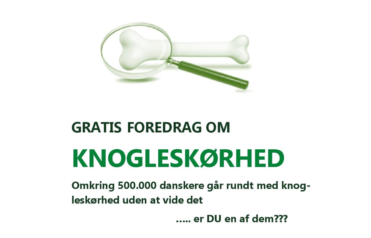 Kom med til gratis foredrag om knogleskørhed i Hjallerup Kulturhus
