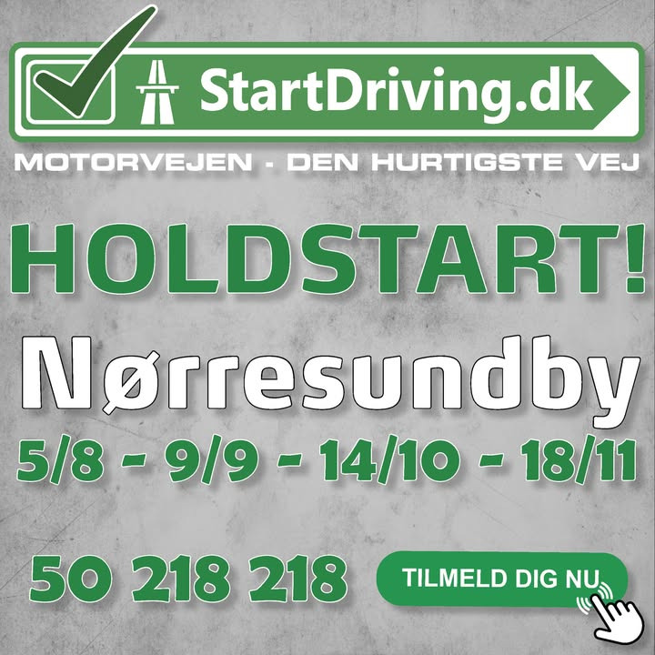 StartDriving.dk - Hosbonds Køreskole starter nyt hold i Nørresundby: Tilmeld dig nu til kørekort eller generhverv