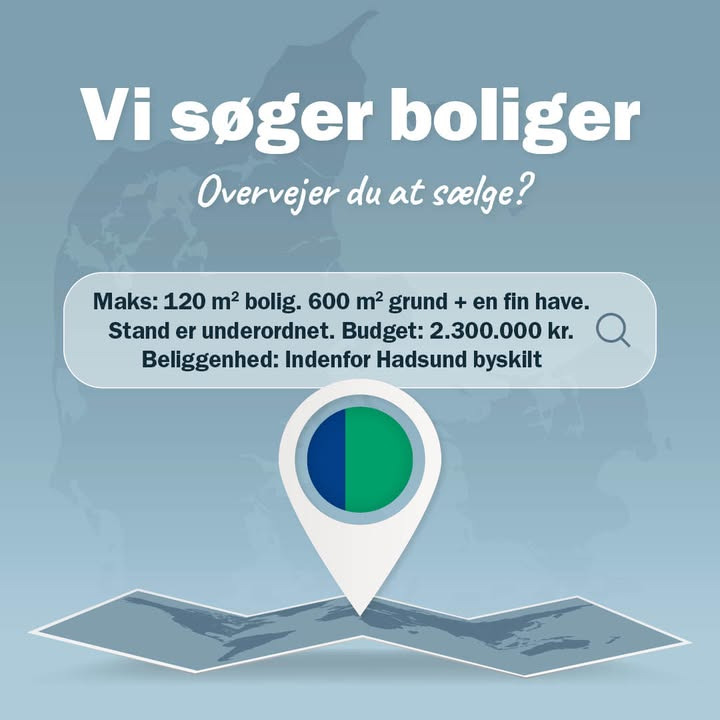 Nybolig Hadsund søger bolig til købeklar kunde i Hadsund-området