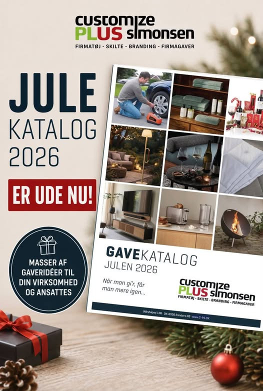 Customize PLUS Simonsen har årets gavekatalog til julegaver til medarbejdere klar