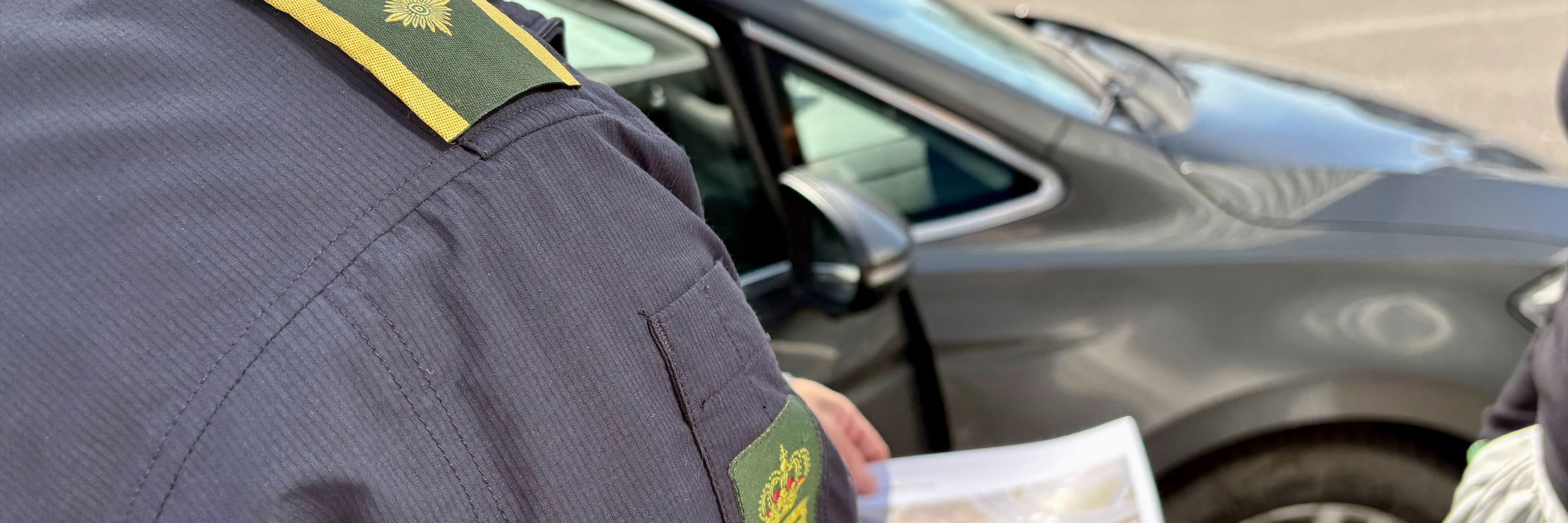 Træningsøvelse med politi-eskorte ved Viborg Rådhus den 29. april