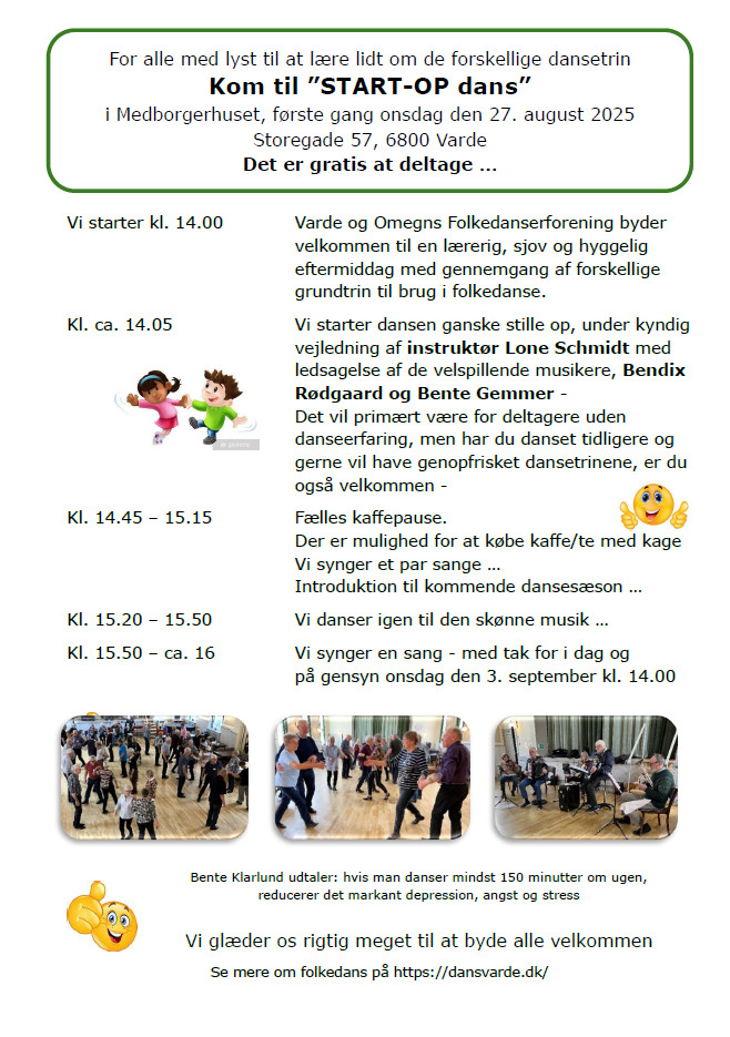 Lær de traditionelle danske folkedanse i Varde