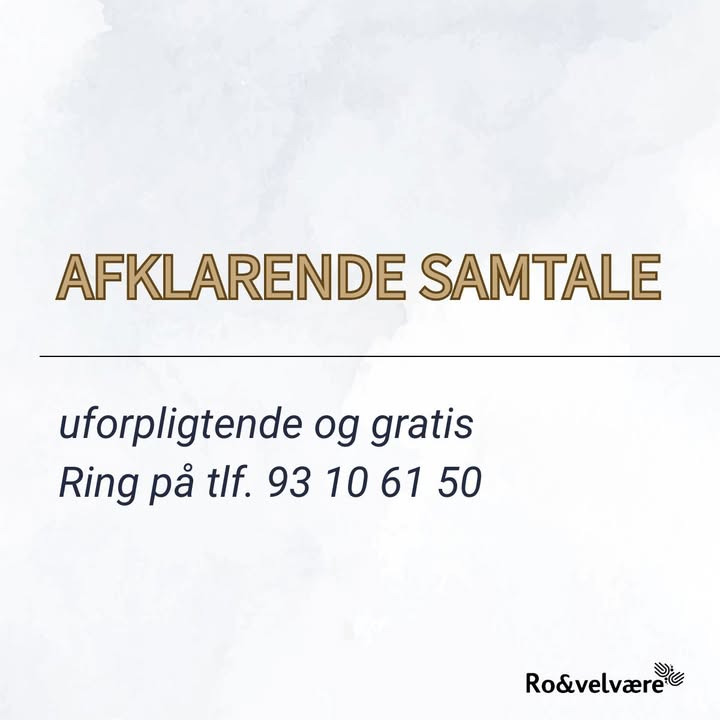 Ro & velvære tilbyder gratis afklarende telefonsamtale for nye klienter