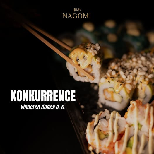 Nagomi Sushi lancerer konkurrence om aftenoplevelse for to