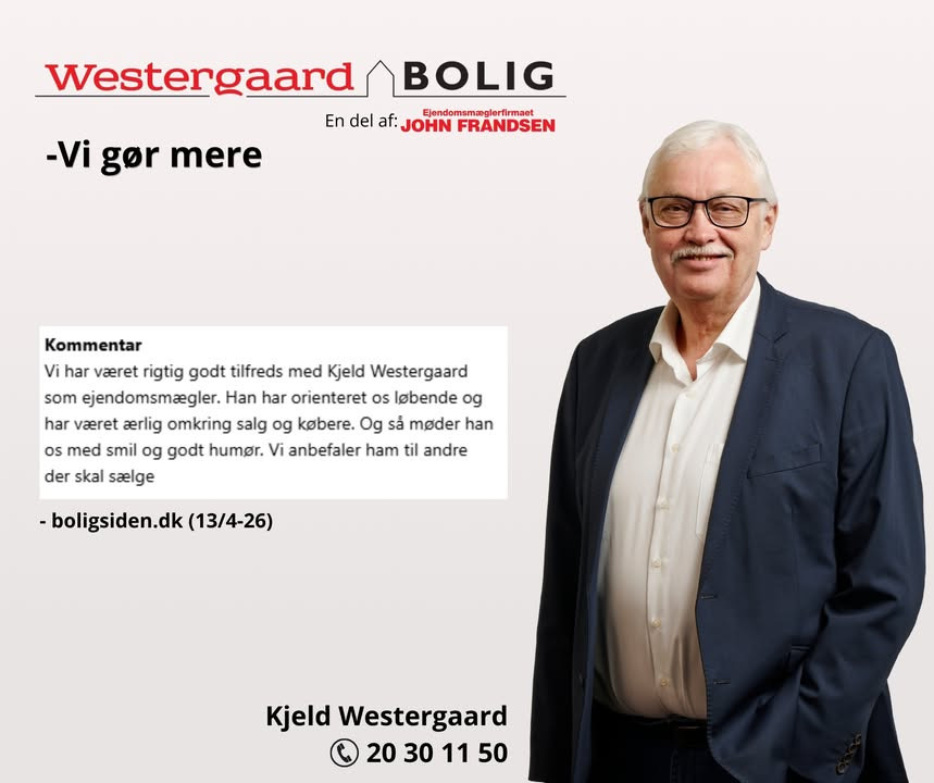 WESTERGAARD BOLIG anbefales af sælger på Sdr Vråvej 126 i Vrå