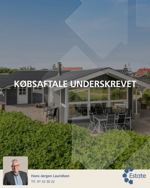 Estate Vestjylland melder om underskrevet købsaftale på fritidsbolig i Hvide Sande