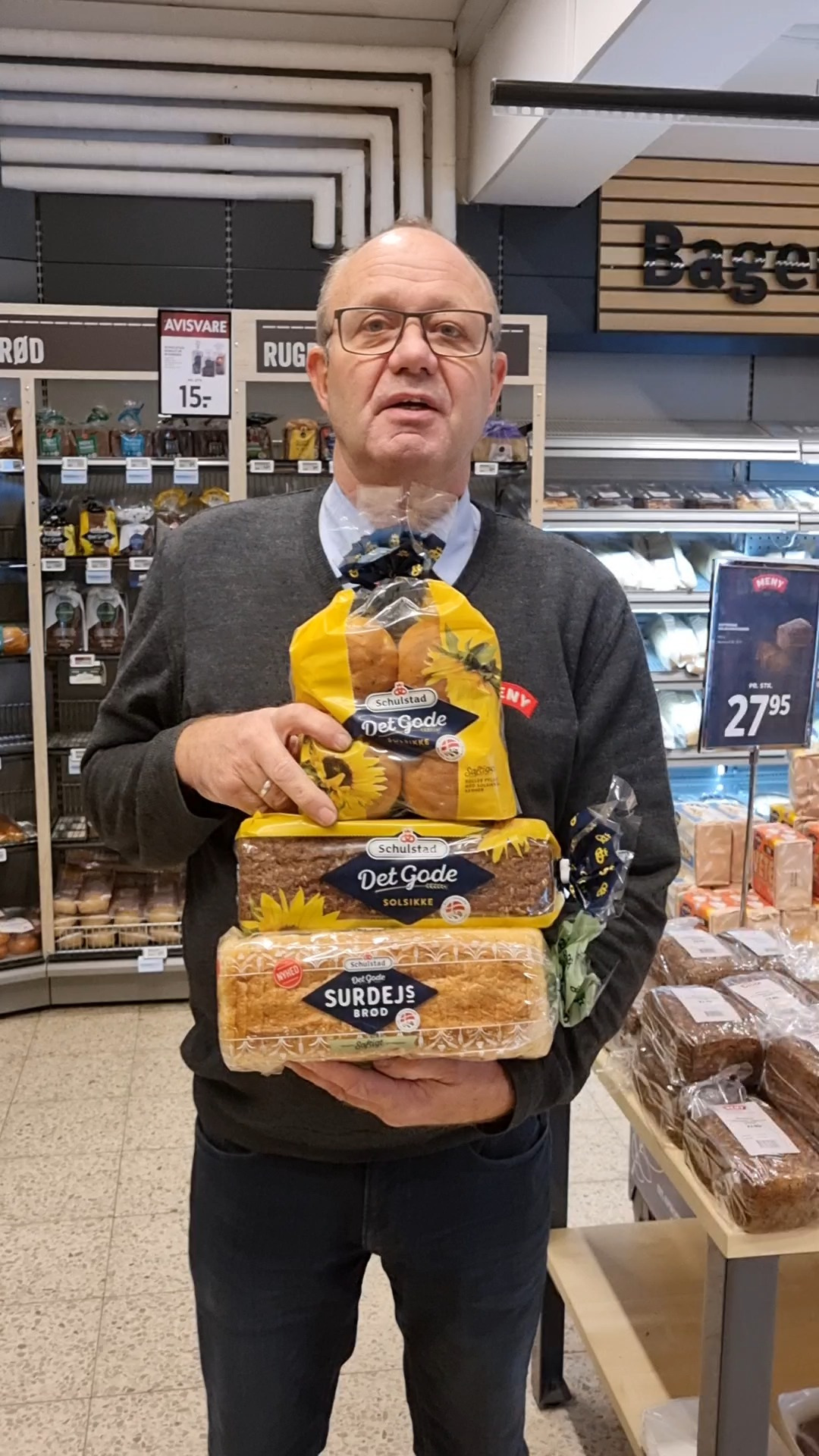 Meny Klarup tilbyder Schulstad-brød til 15 kr. hver søndag og mandag