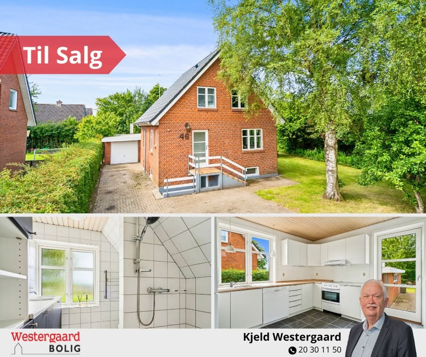 Indflytningsklar rødstensvilla til salg i Jerslev