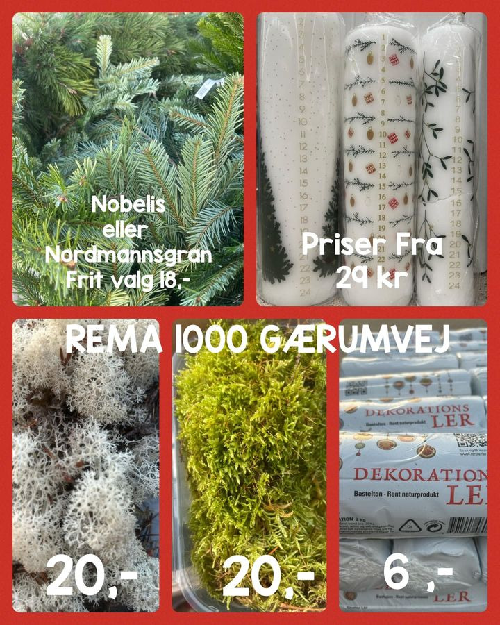 Rema1000 Gærumvej byder på alt til juledekorationen