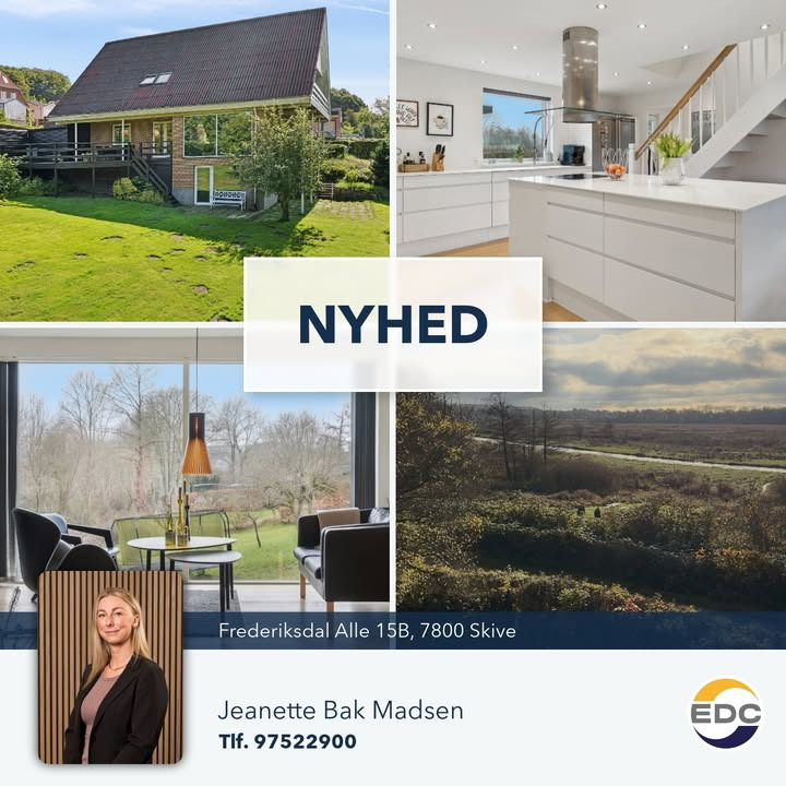 EDC Skive I/S præsenterer villa med udsigt og ro på Frederiksdal Allé 15B