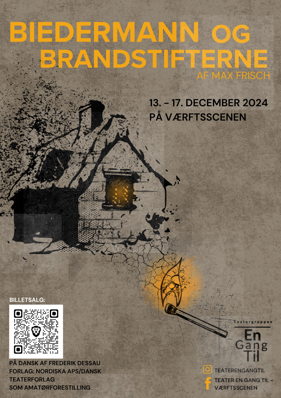 Absurd komedie på Værftsscenen: Biedermann og brandstifterne