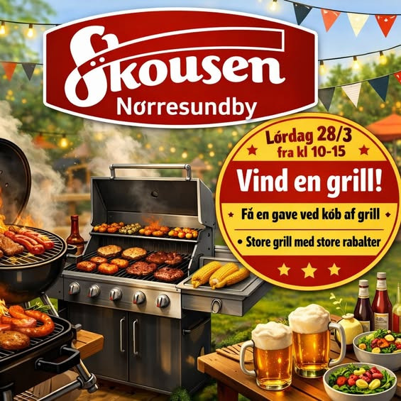 Skousen Nørresundby Hvidevarer inviterer til kæmpe grill event med konkurrencer og tilbud