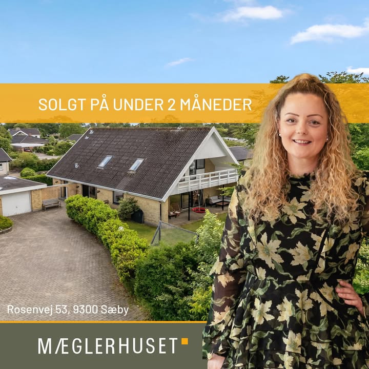 Mæglerhuset Sæby har solgt villa på Rosenvej 53 på under 2 måneder