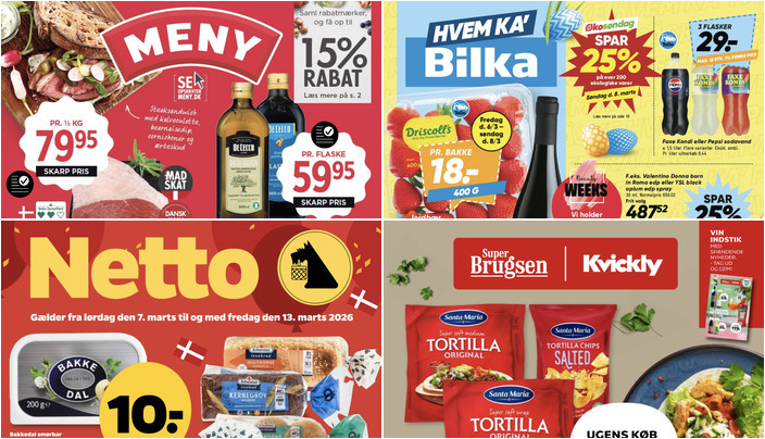 Flæsk i skiver til 49 kr. og jordbær til 18 kr. - se de bedste lokale tilbud