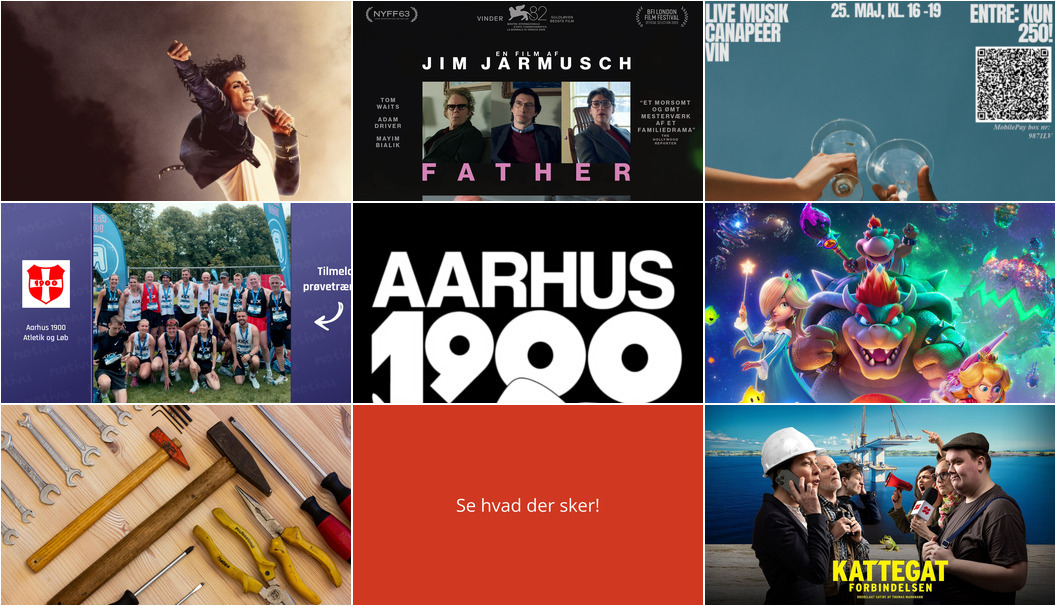Aarhus byder på film, kunst, teater og løb i den kommende uge