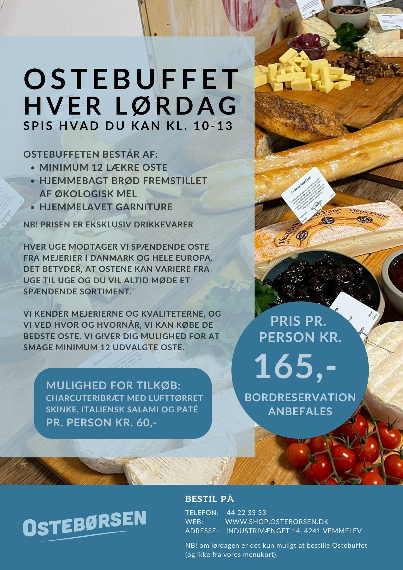 Ostebuffet hos Ostebørsens Café & Mejeriudsalg