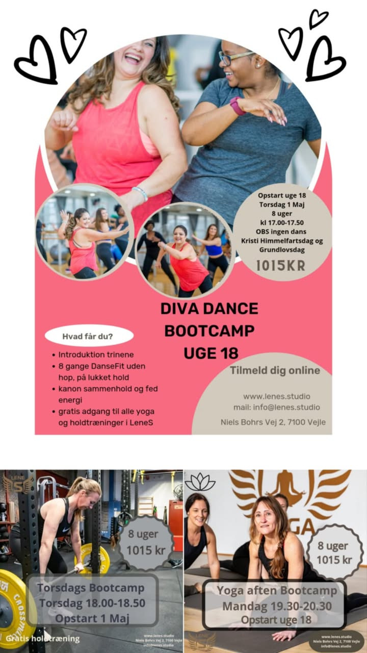 LeneS lancerer nye bootcamps med fokus på dans, velvære og træning i uge 18