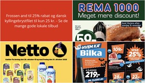 Frossen and til 25% rabat og dansk kyllingebrystfilet til kun 25 kr. - Se de mange gode lokale tilbud