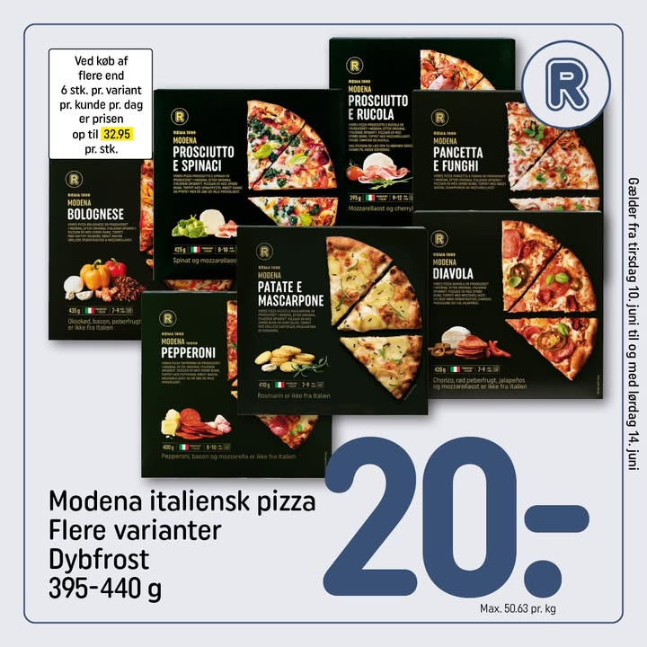 Rema 1000 Karrebækvej præsenterer ny avis med tilbud på pizza, ost og sodavand