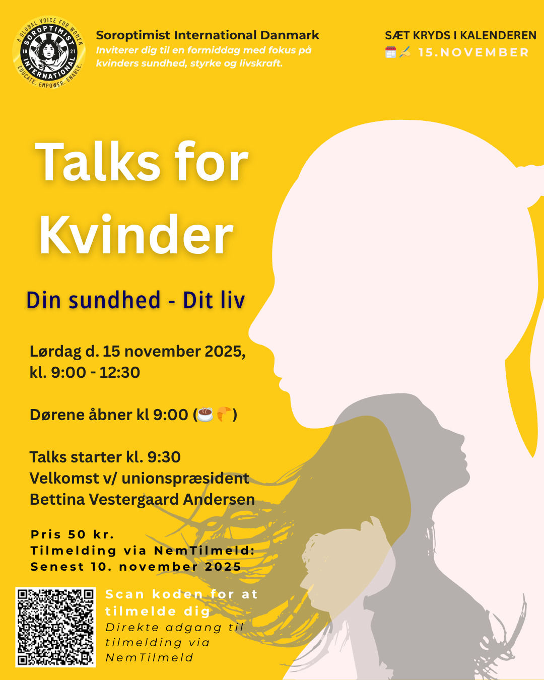 Vil du inspireres, blive klogere og dele en formiddag i fællesskab med andre kvinder? 