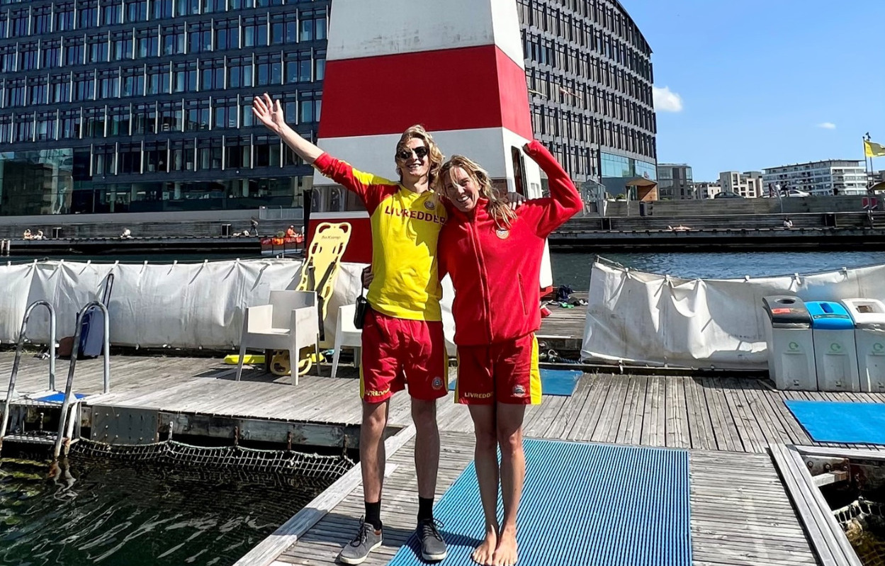 Havnebadet ved Aarhus Ø åbner 1. juni - hop i vandet og prøv kræfter med ægte livredderudstyr