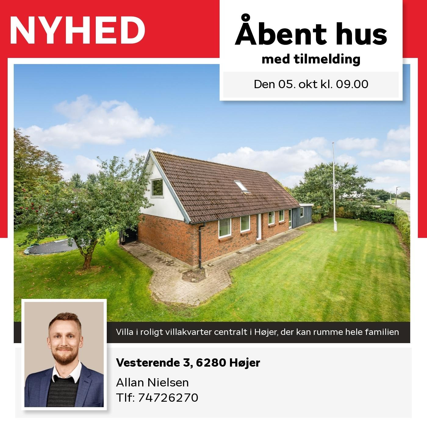 Åbent hus: Vesterende 3 i Højer den 5. oktober - HOME TØNDER inviterer