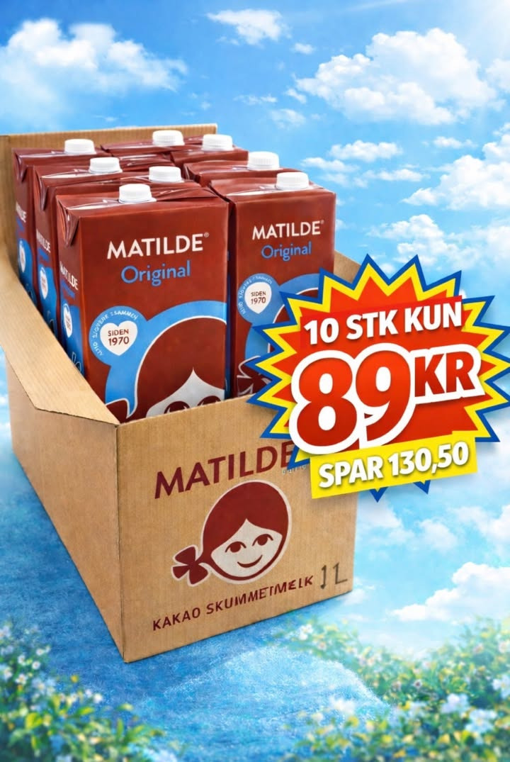 Meny Hobro annoncerer ja tak-event med stor besparelse på Matilde kakao