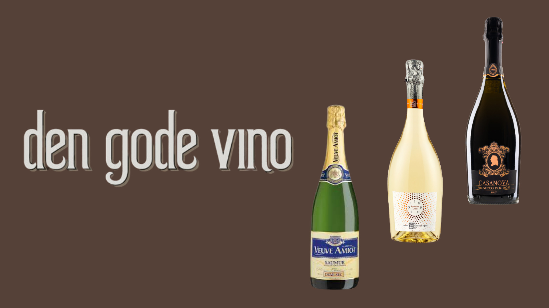 Tre bud på bobler til studenterfejringen fra Den Gode Vino