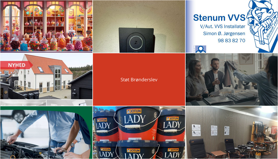 Nyt fra Farvebøtten Brønderslev, Slikhuset Hjallerup, Toldbod El- & Klimateknik ApS og 5 andre