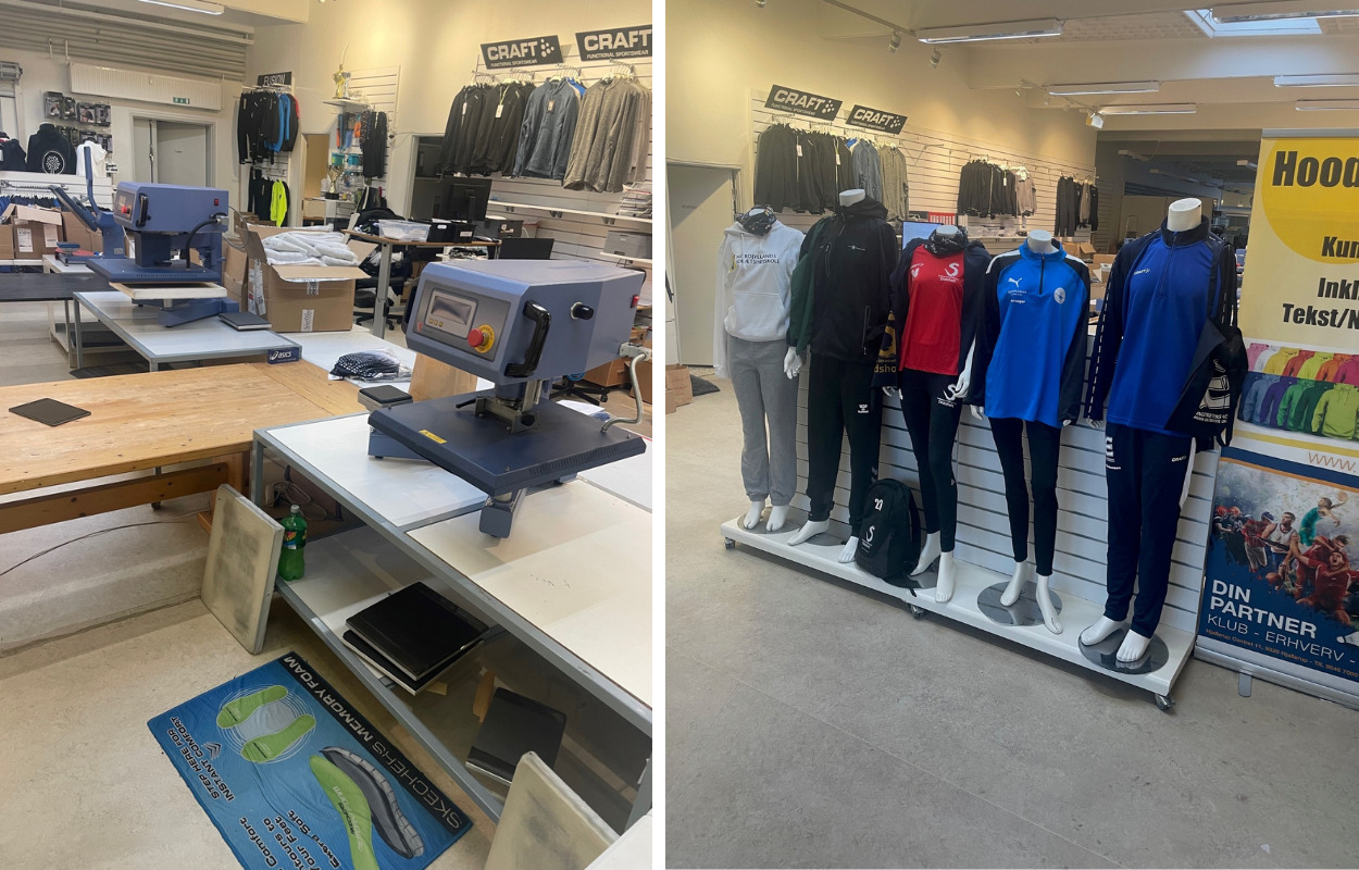 Når vintersæsonen går på hæld, vokser travlheden i Limasports tekstiltrykkeri