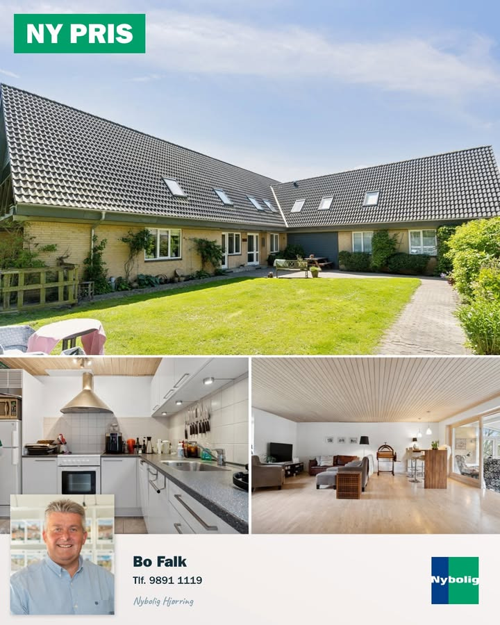 Nybolig Hjørring v/Morten Hove: Prisjusteret landejendom i Højrup med to boliger og store udhusmuligheder til salg