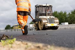 To ugers vejarbejde ved Hundested