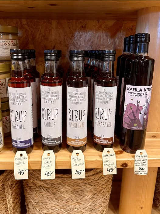 Rosengårdens Gårdbutik præsenterer kaffesirup uden kunstige tilsætningsstoffer