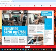 Sun Living modeller præsenteret i oktober-udgave af Campingbladet hos Møllegårdens Camping