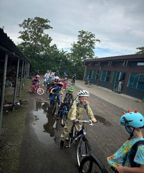 Vallensbæk Skole blev forvandlet til cykelmekka under en uge med aktiviteter for alle aldre