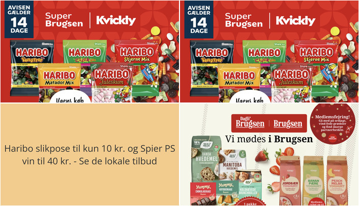 Haribo slikpose til kun 10 kr. og Spier PS vin til 40 kr. - Se de lokale tilbud