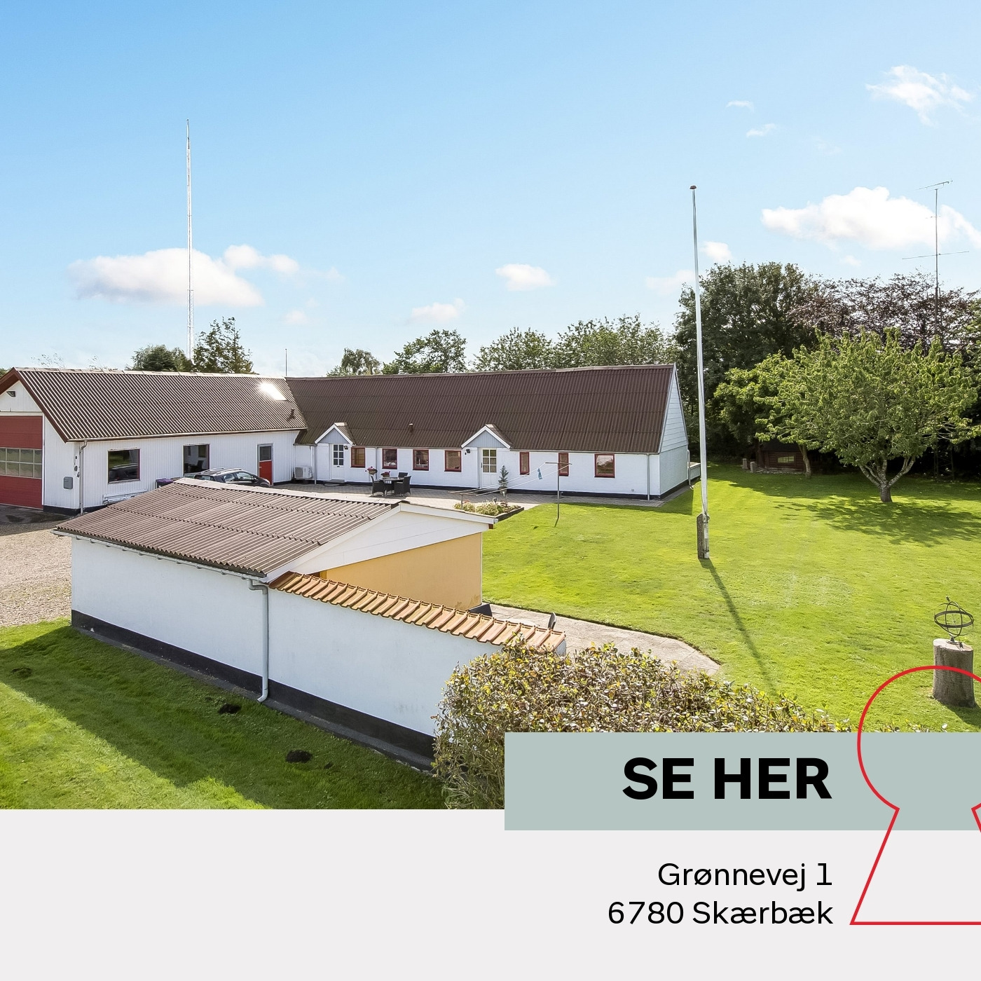 Charmerende ejendom i naturskønne omgivelser til salg ved home Tønder