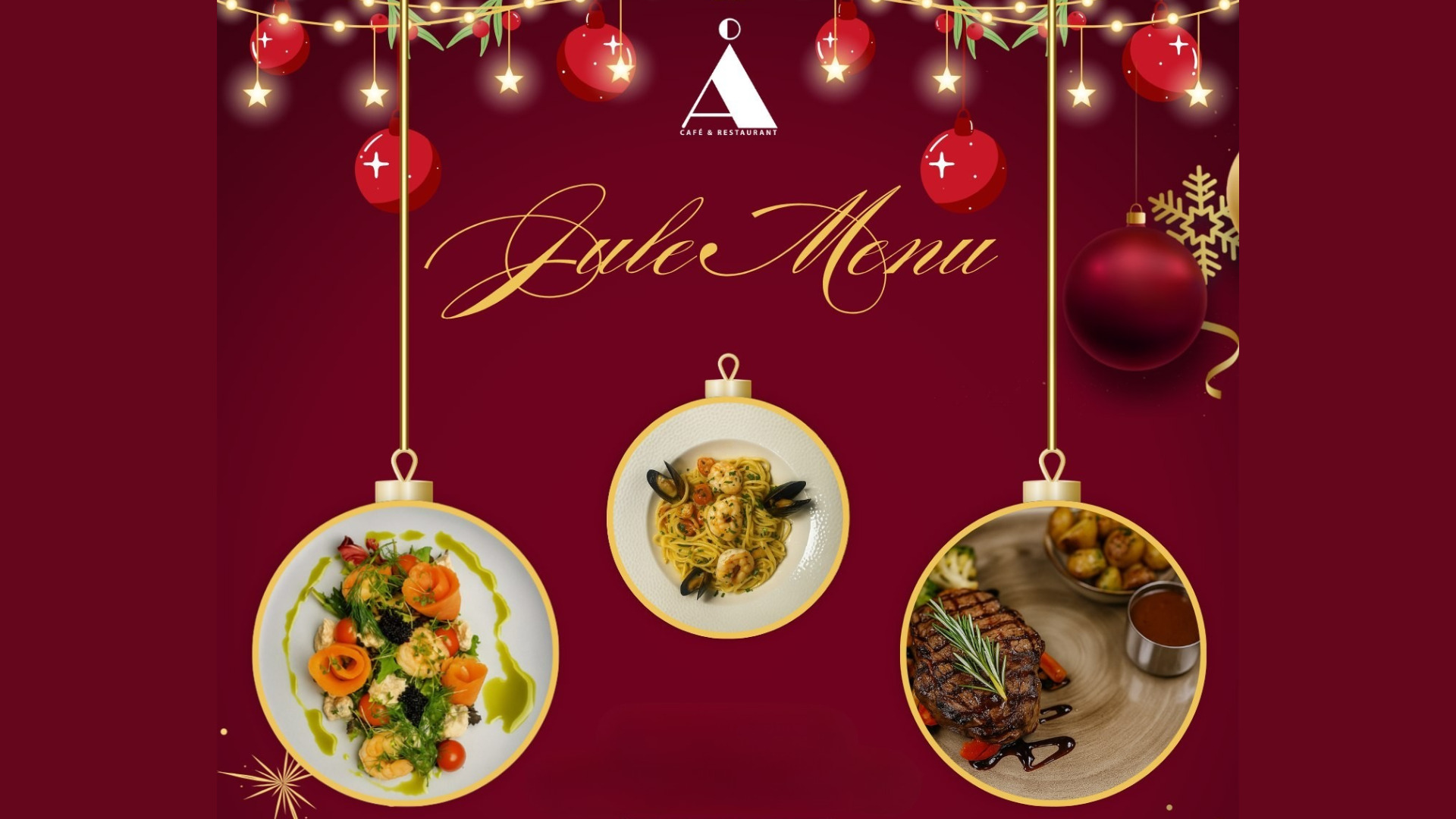 Julestemning og god mad hos Café Å