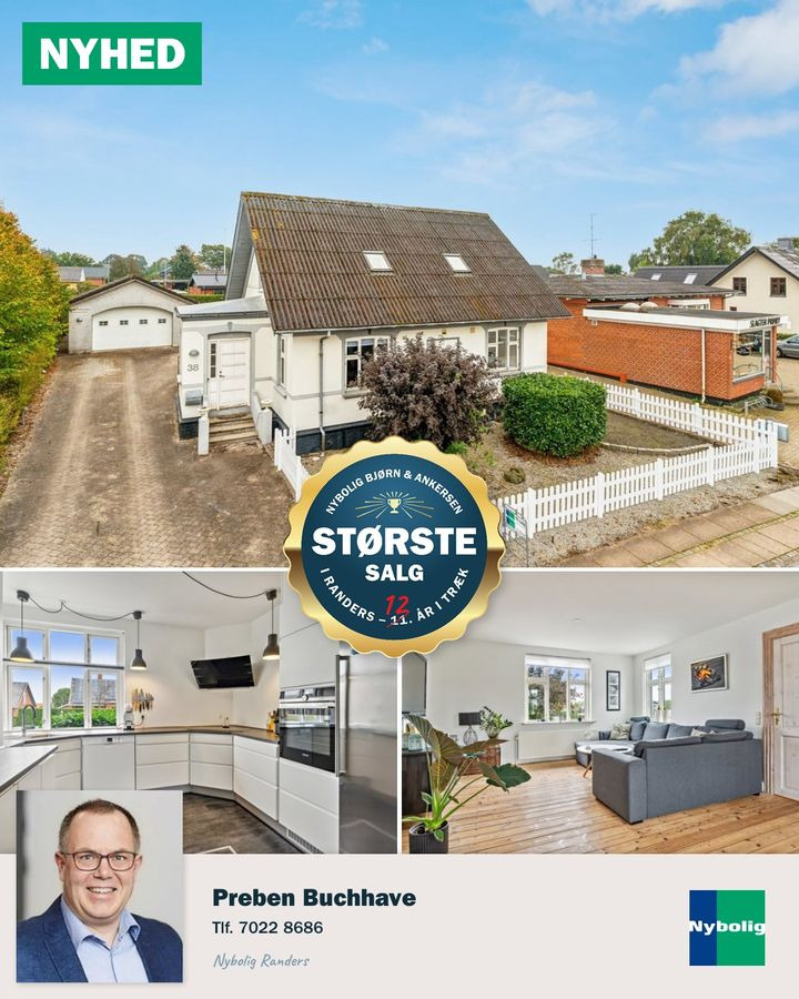 Nybolig Bjørn & Ankersen: Charmerende og velholdt villa centralt i Assentoft