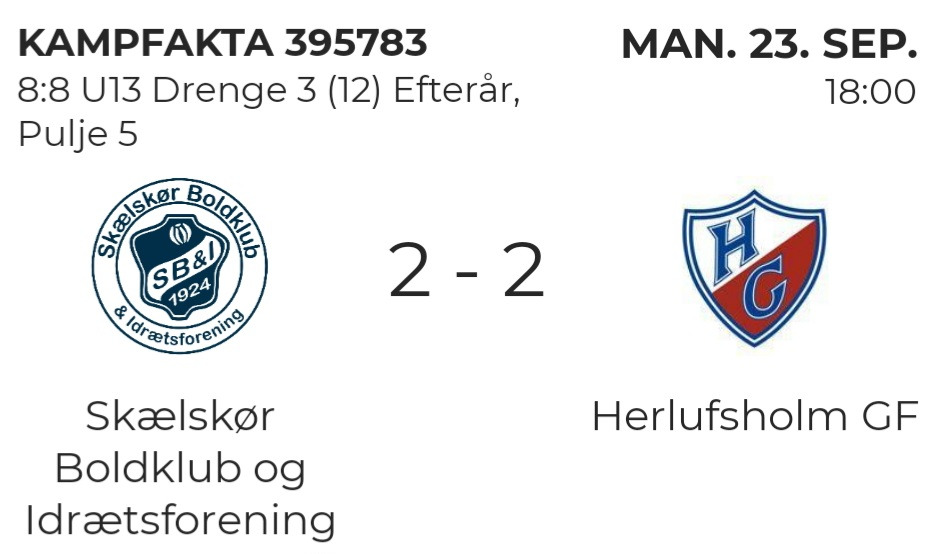 Herlufsholm GF taber skuffende kamp mod Skælskør B&I