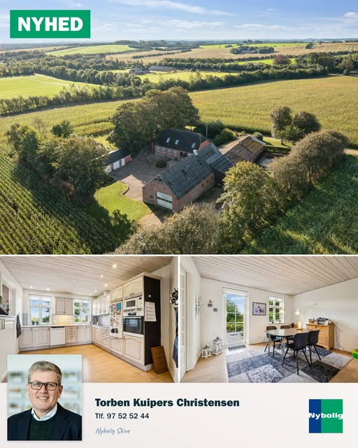 Nybolig Skive I/S præsenterer idyllisk nedlagt landbrug nær Højslev og Nr. Søby