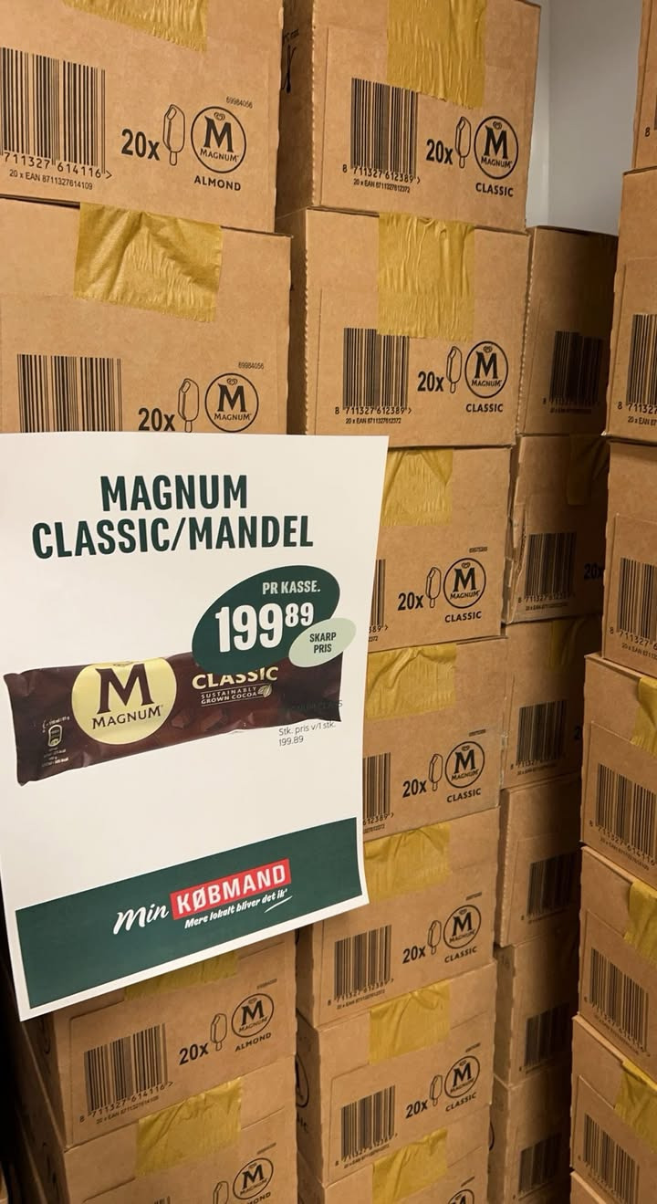 Lagersalg hos MIN KØBMAND I ASP: Magnum is til specialpris