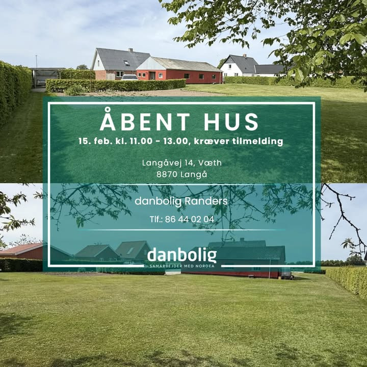 Danbolig Randers inviterer til åbent hus på velholdt bolig i fredelige omgivelser