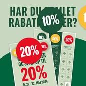 Indløs dine rabatmærker og spar på dit køb hos Dagrofa ApS den 21. og 22. maj 2024