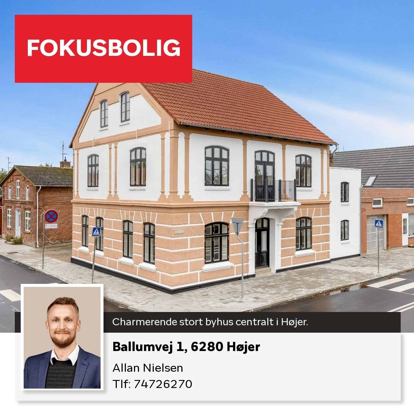 Charmerende stort byhus centralt i Højer fra Home Tønder