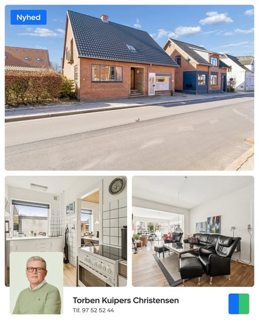 Nybolig Skive I/S præsenterer rummelig villa med butikslokale i Skive sentrum