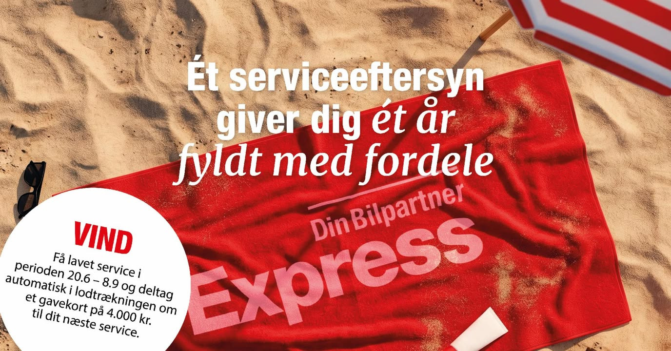 EM AUTOCENTER ApS tilbyder konkurrence om gavekort ved service senest 8. september