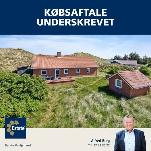 Estate Vestjylland melder om underskrevet købsaftale på fritidsbolig i Haurvig