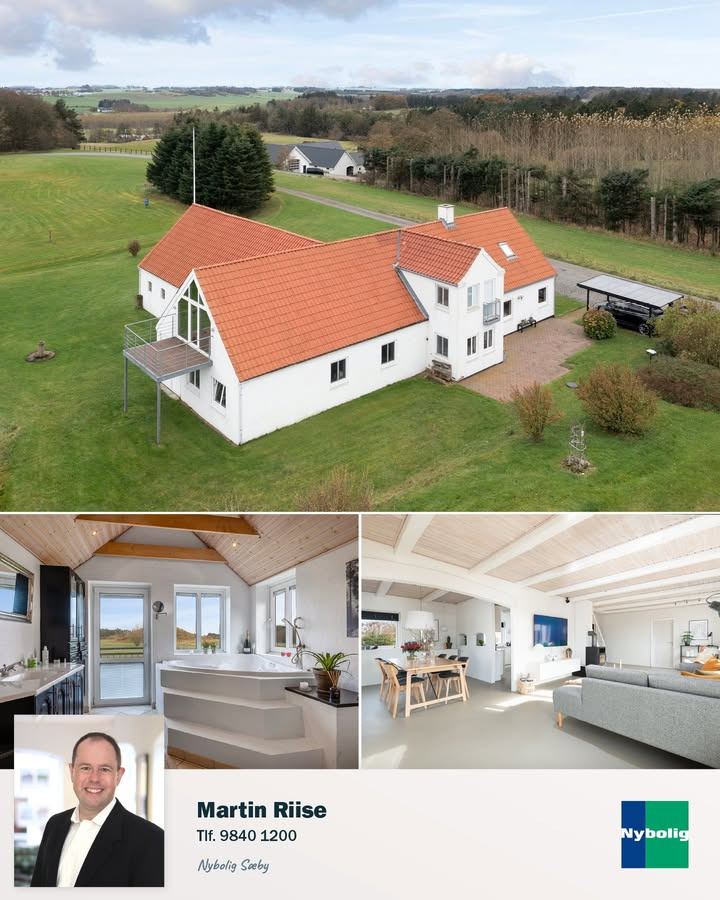 Nybolig Sæby A/S: oplev enestående landejendom – moderne komfort i naturskønne omgivelser
