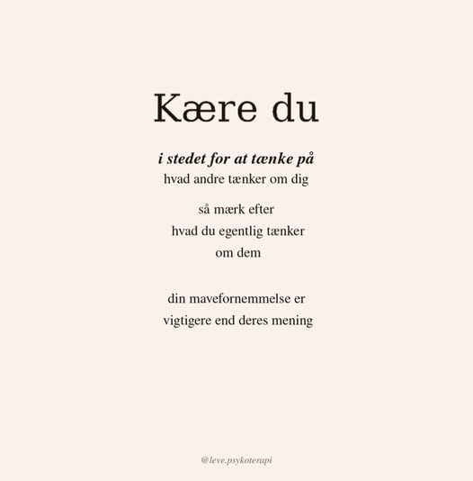Leve tilbyder øvelse til at mærke forskellen